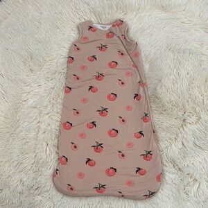 Sleeveless Kyte Orange Peach Print Sleeping Bag